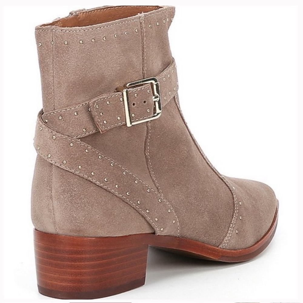 Antonio Melani Linadee Suede Studded Detail Block Heel Booties - Picture 6 of 16